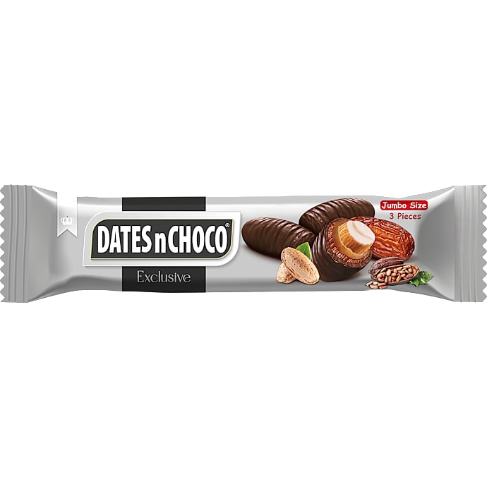 Alyan Dadler med mandler og mørk chokolade 50 g