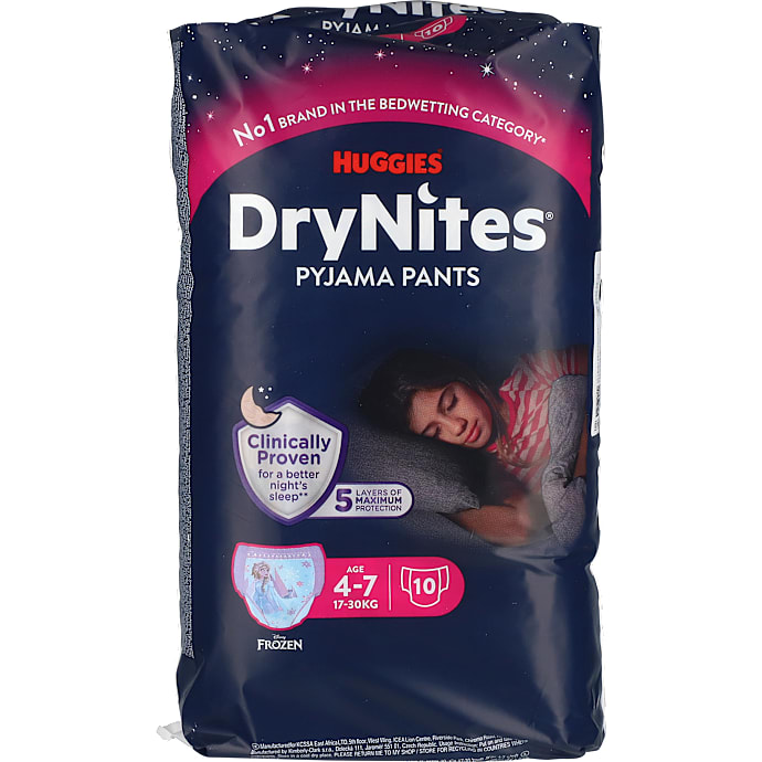 Huggies DryNites 4-7 år Pige 10 stk