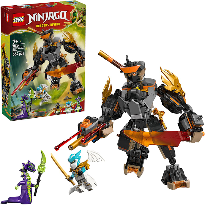 LEGO Ninjago 71854 Coles missions-mech og drage-Zane
