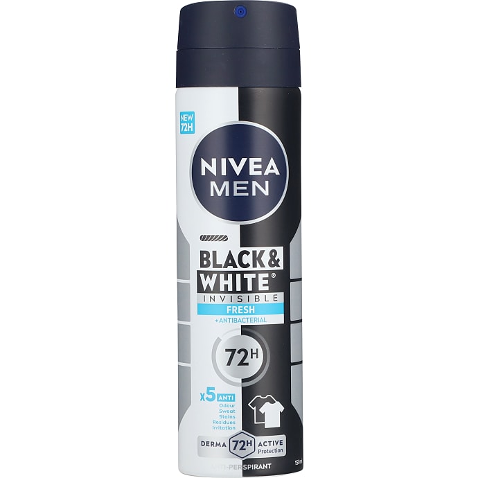 Black & White Invisible Fresh antiperspirant deospray