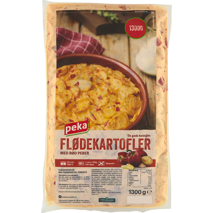 Flødekartofler m. rød peber