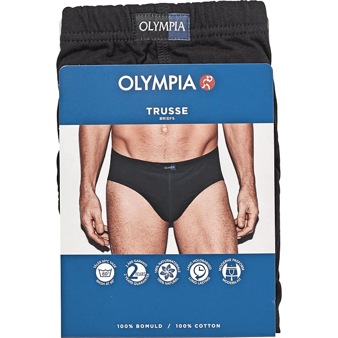 Olympia herre trusse str. L - sort