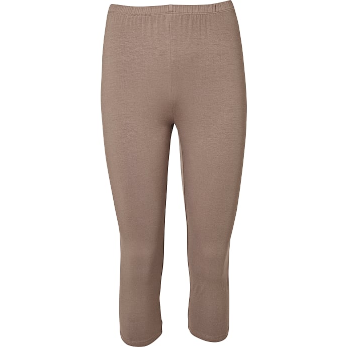 VRS dame capri leggings str. 2XL - brun 1 stk.