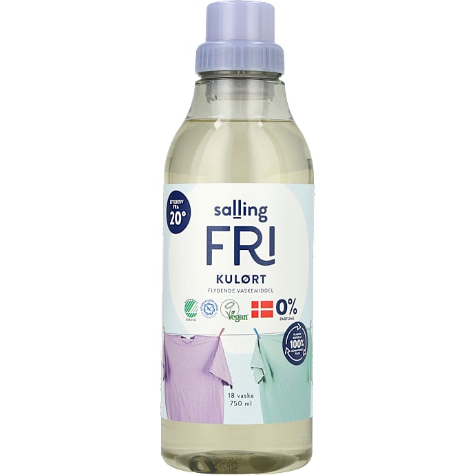 Salling FRI Flydende vaskemiddel kulørt vask 18 stk