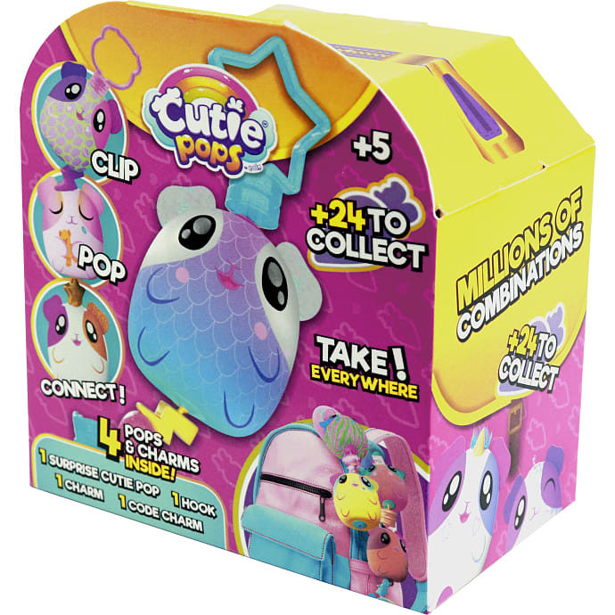 Cutie pops clip pop and connect – flere varianter – assorteret