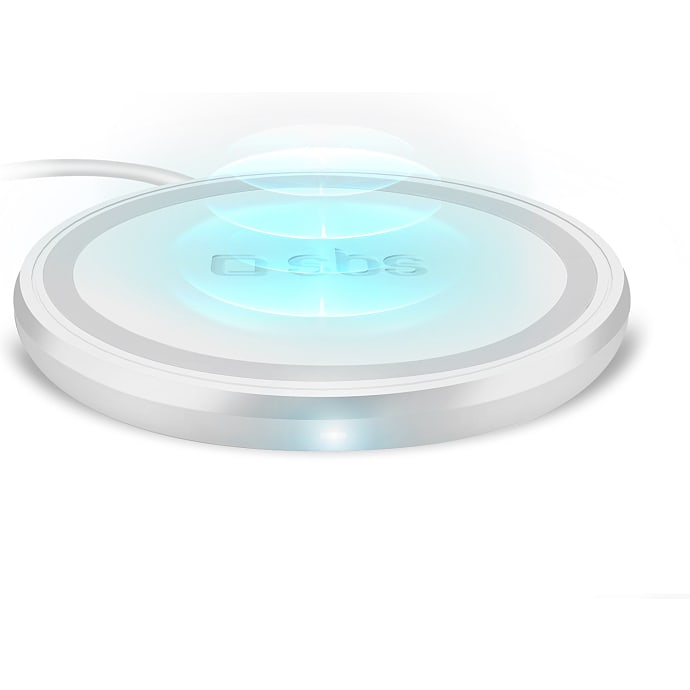SBS Trådløs 15W Qi Opladerplade Hvid
