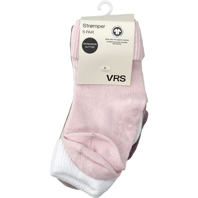 VRS 5-pak baby strømper str. 23-25 - multifarvet