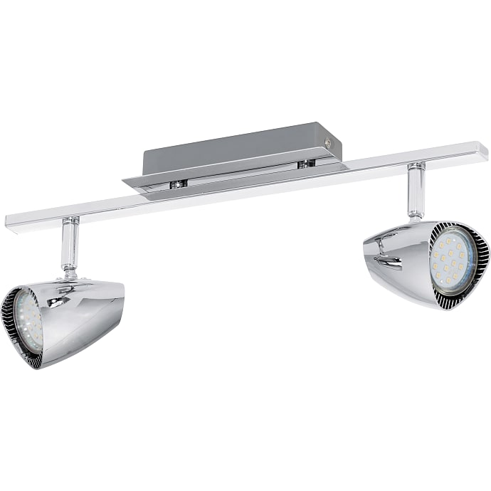 Eglo Cobera LED 2-Spotskinne Krom