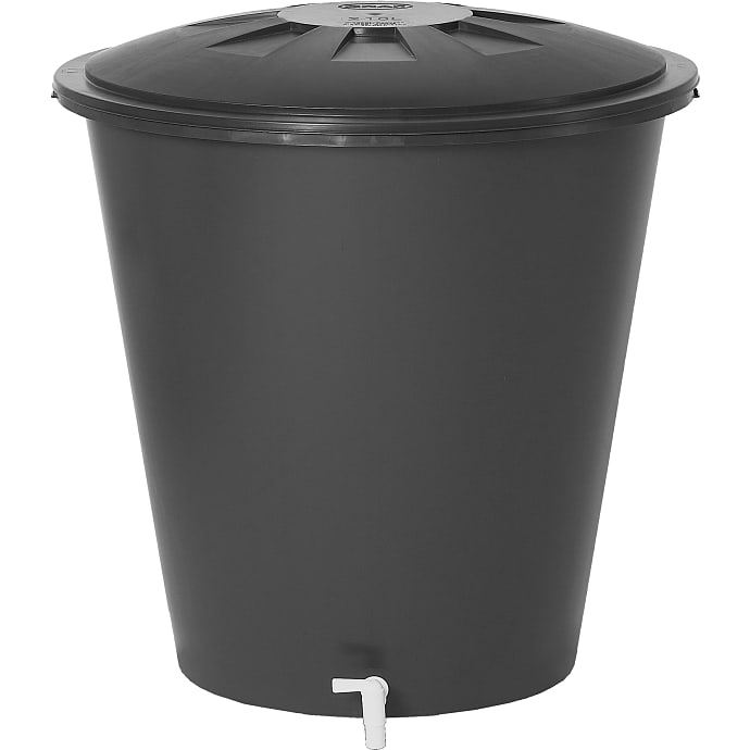 Regnvandstønde 210 Liter Grå