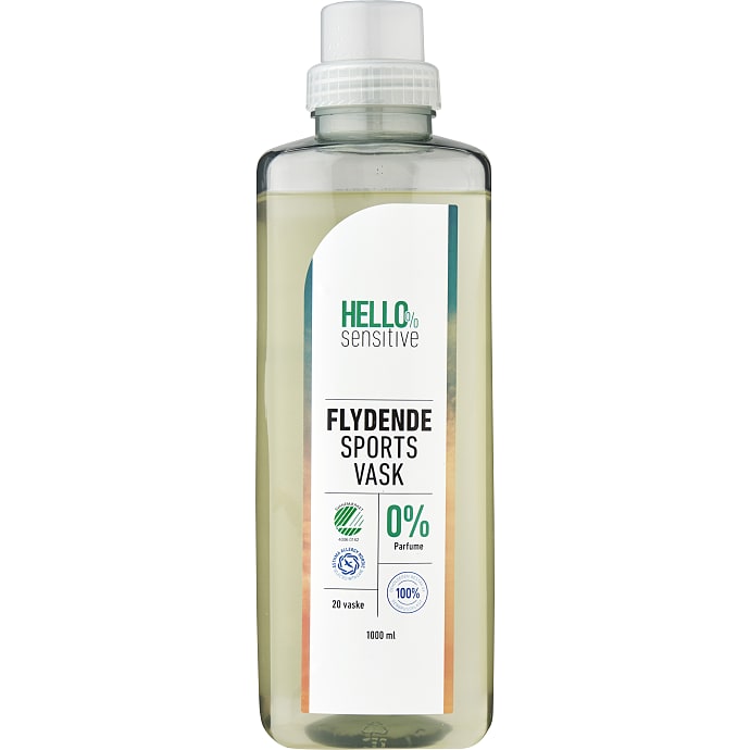 Hello Sensitive flydende vaskemiddel sportsvask 20 stk