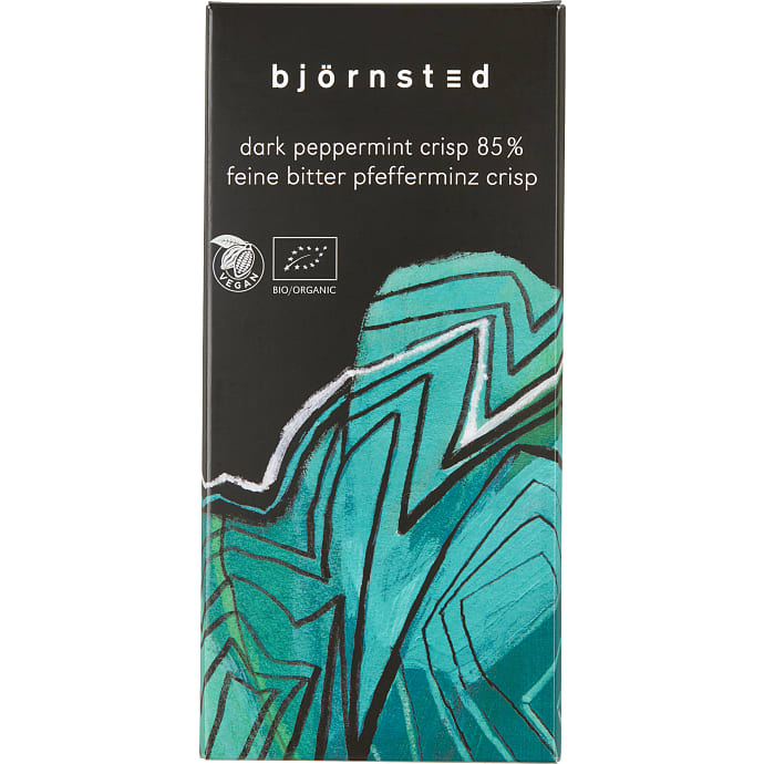 Mørk chokolade 85% kakao m. mint øko