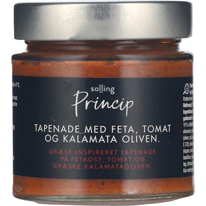 Kalamata oliventapenade m. feta og tomat