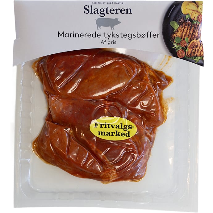 Tykstegsbøffer af gris