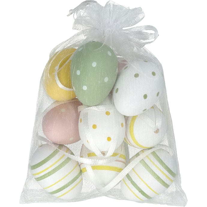 Påskefryd Plastæg 4 cm 10-pak assorteret