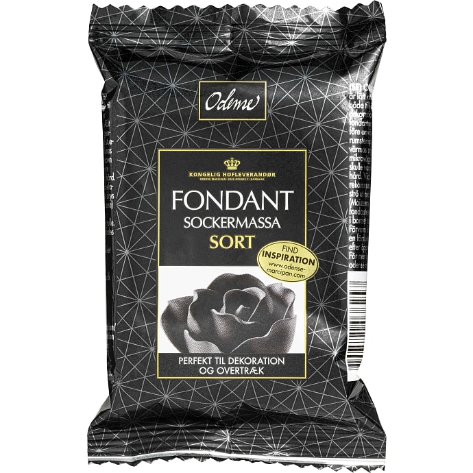 Odense Fondant Sort 150 g
