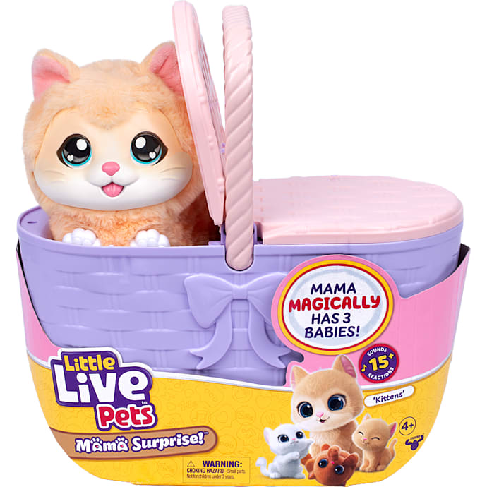 Little Live Pets Mama Surprise kat med tre killinger