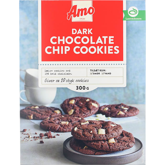 Amo Cookies med Hvidchokoladestykker