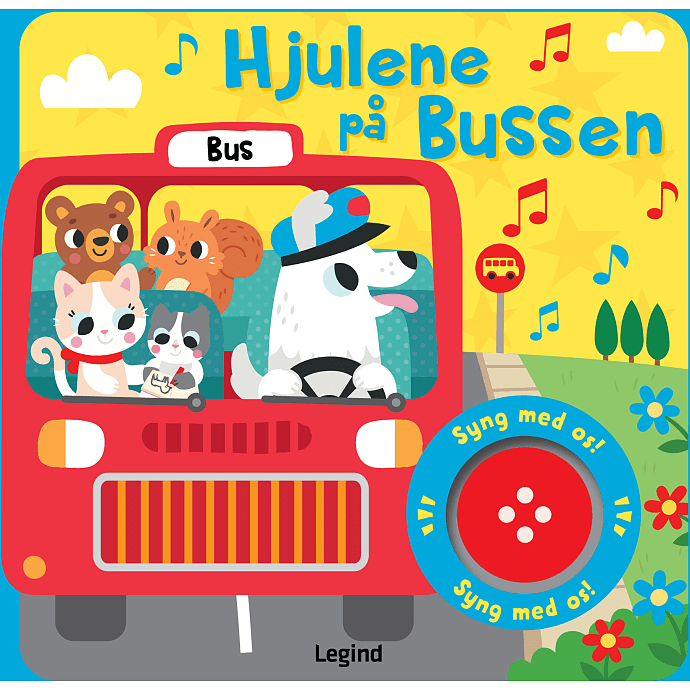 Legind Hjulene på bussen - sangbog med musik