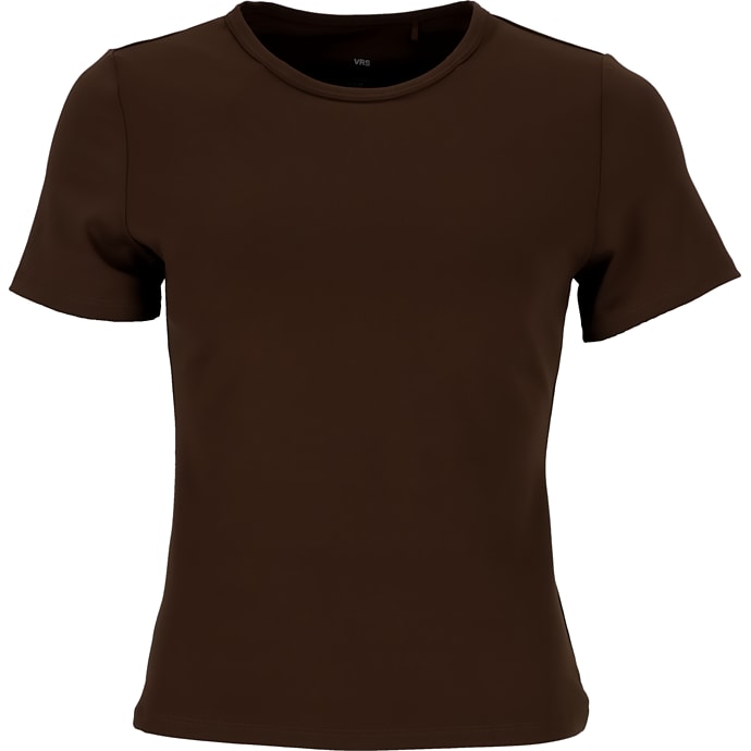 VRS dame sports T-shirt med BH str. 2XL - brun