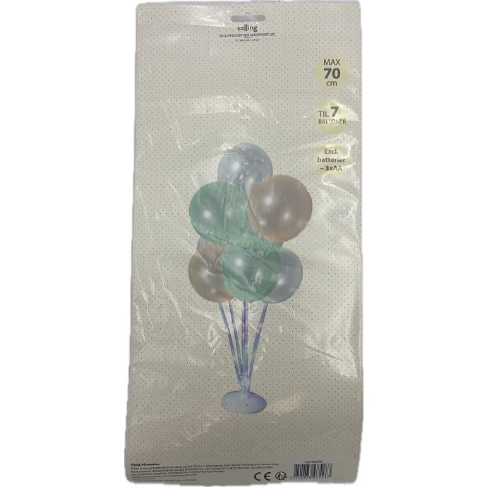 Salling ballonholder med LED H: 70 cm - varm hvid