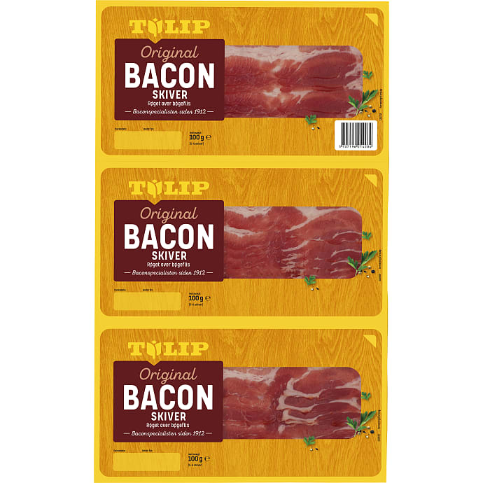 Bacon i skiver