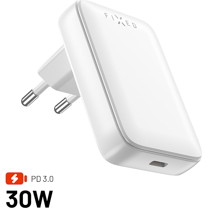 Fixed oplader 30W hvid