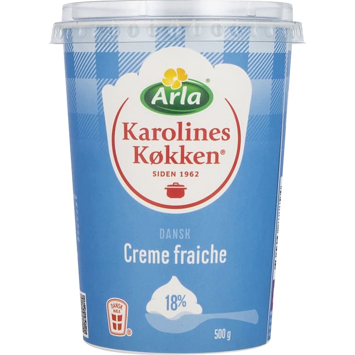Creme fraiche 18% fedt – produktbillede