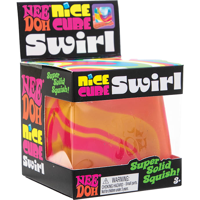 Needoh Nice Cube Swirl squish-legetøj – flere varianter - assorteret