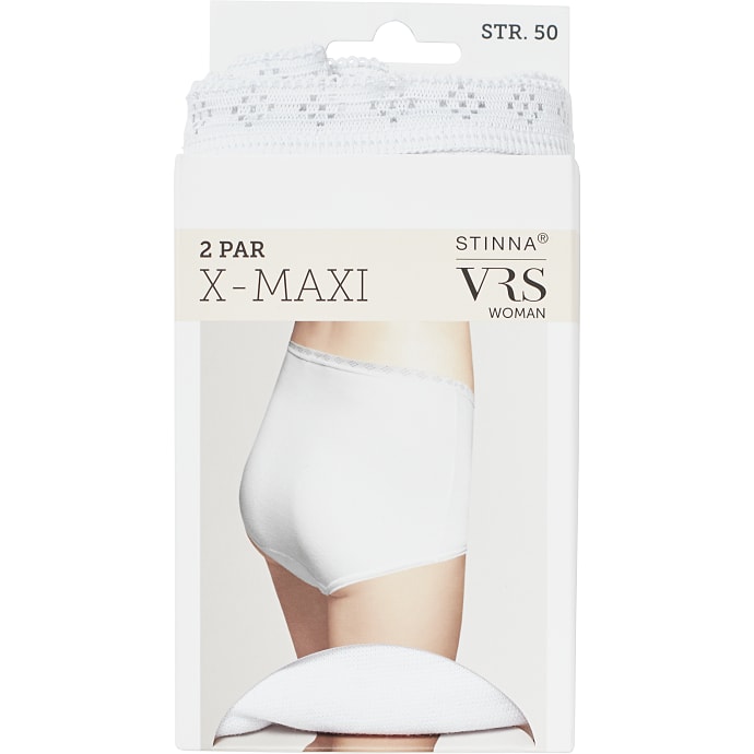 VRS Woman 2-pak X-maxi trusse str. 50 hvid