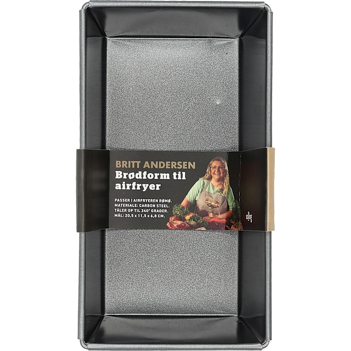 Britt Andersen airfryer brødform i stål - sort