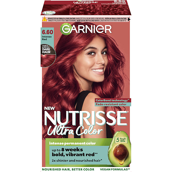 Garnier Intense permanent hårfarve 6.60 Intense Red m. olier 1 stk.