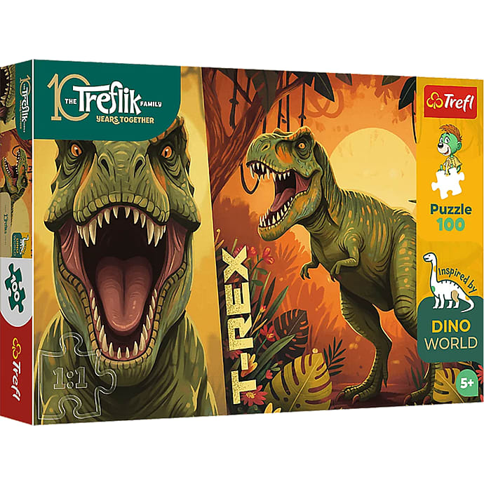 T-Rex puslespil 100 brikker – produktbillede