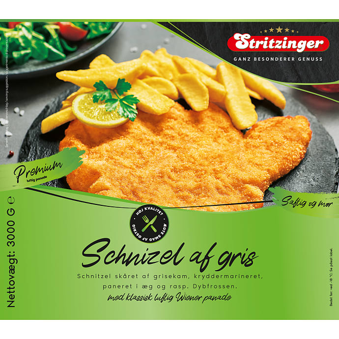 Paneret schnitzel af gris
