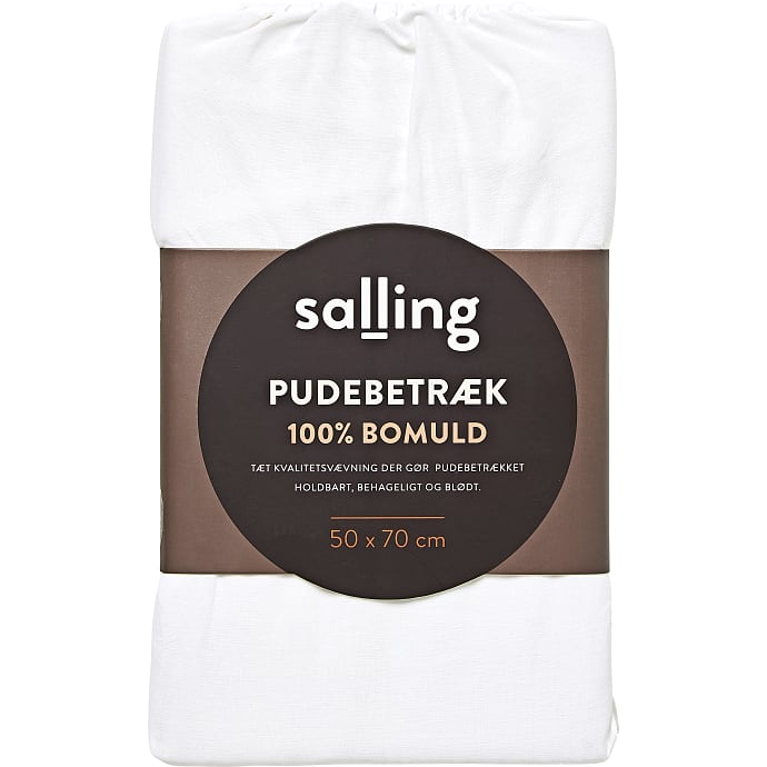 Salling hovedpudebetræk 50x70 cm - hvid