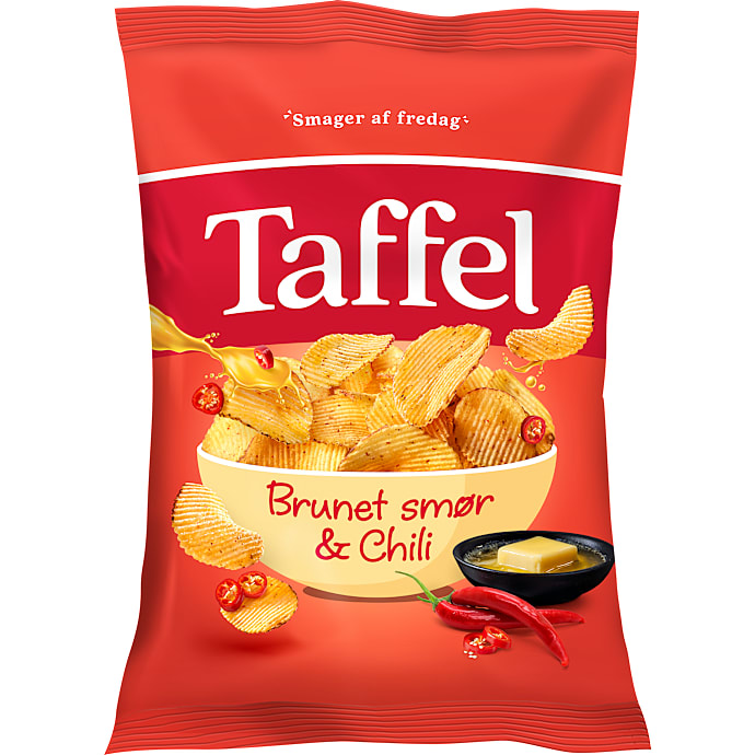 Taffel Chips Brunet Smør og Chili