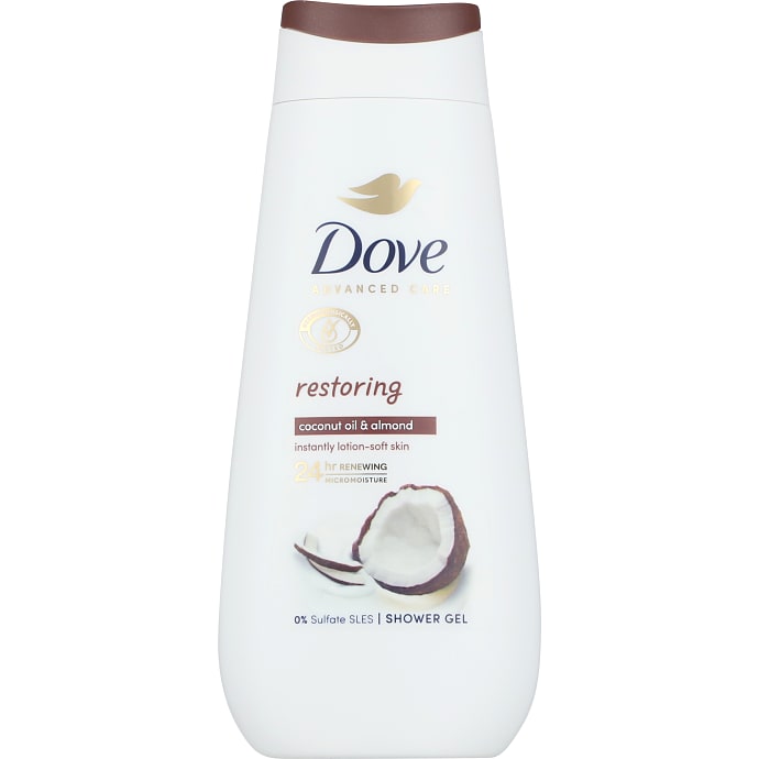 Restoring shower gel m. kokos og mandel