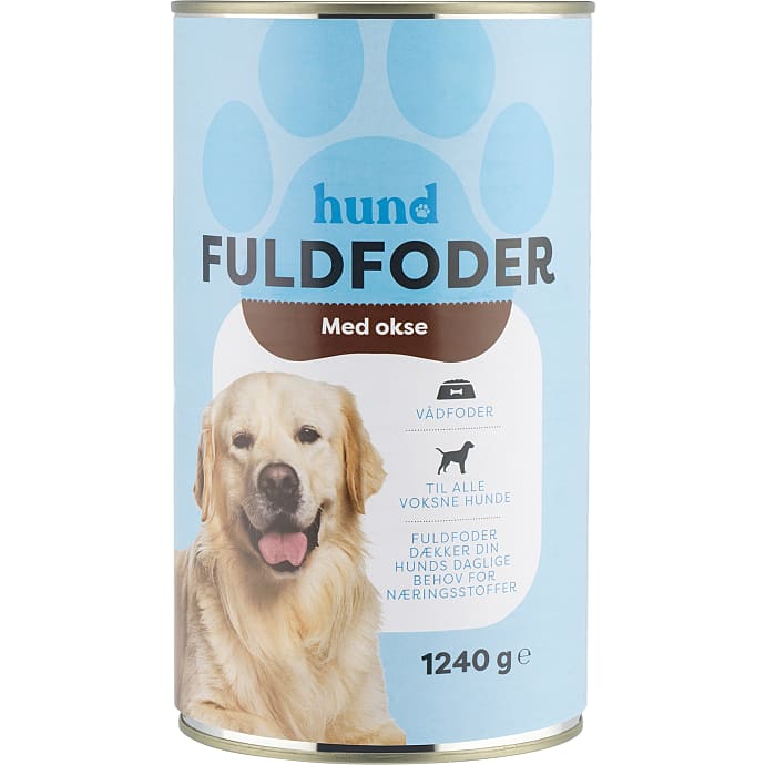 Hund Vådfoder med okse 1,24 kg