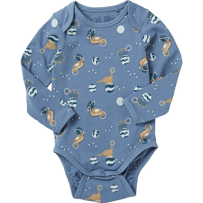 VRS baby body str. 56 - lyseblå