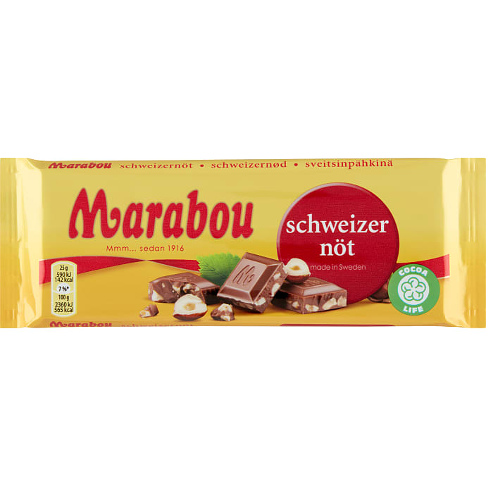 Mælkechokolade m. hasselnødder