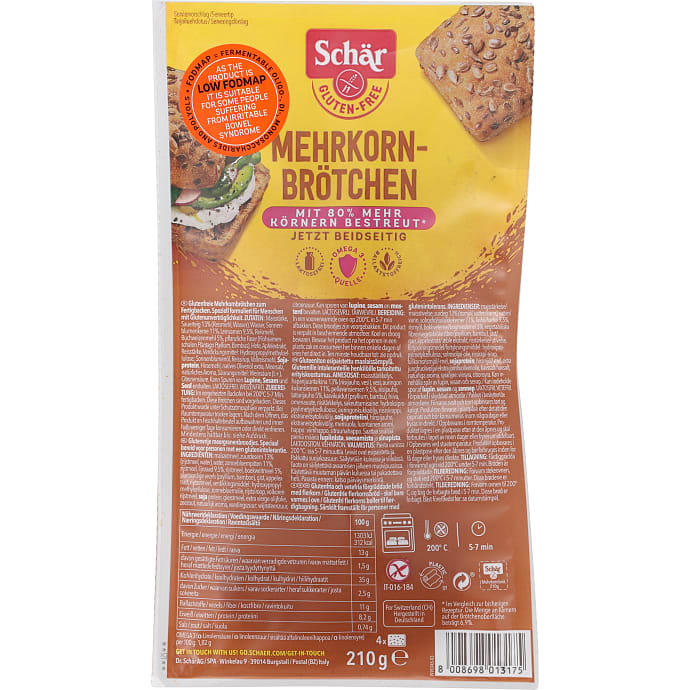 Fuldkornsboller glutenfri