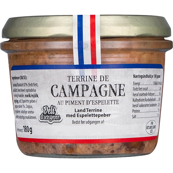 Deli Drengene Landterrine m. peber