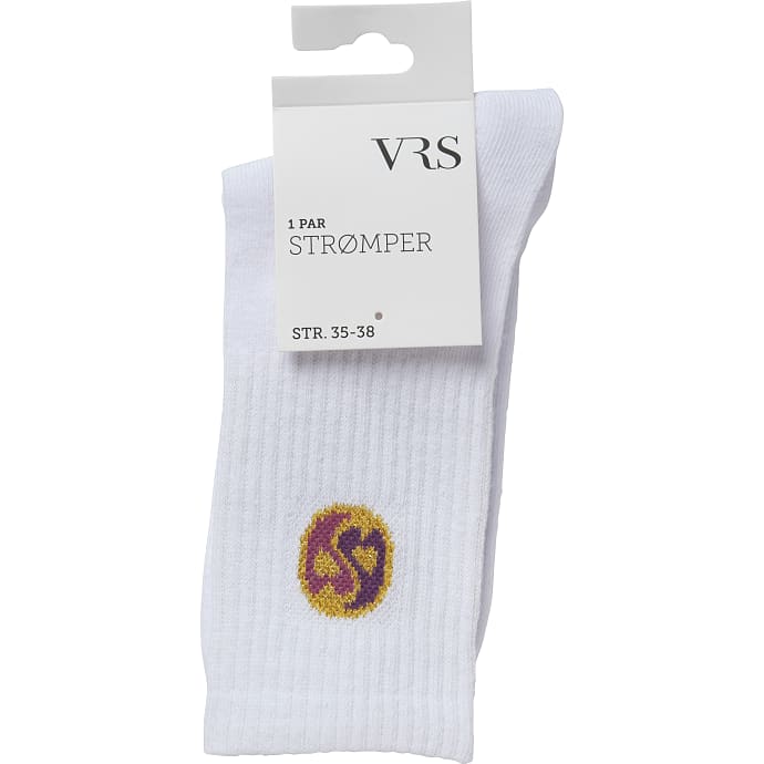 VRS dame tennisstrømper str. 39/42 - hvid