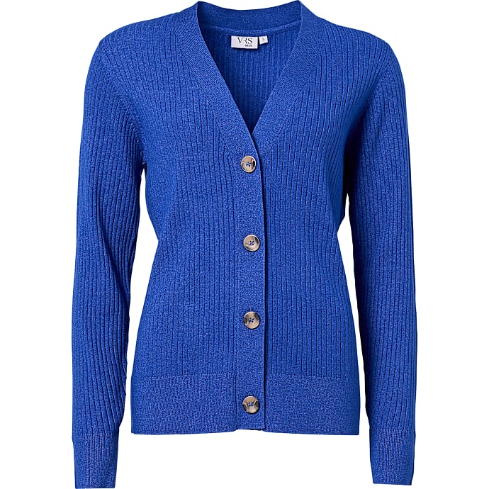 VRS dame cardigan str. S - blå