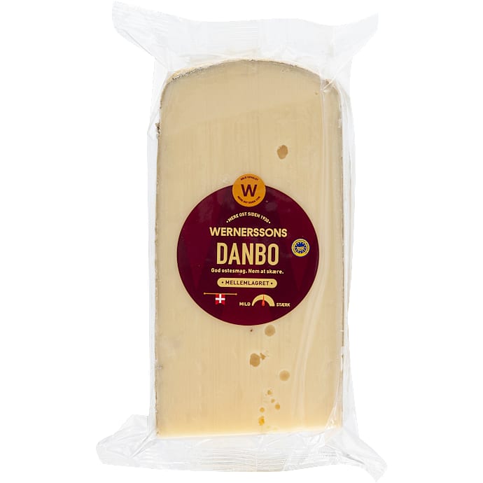 Wernersson Guld Danbo skæreost mellemlagret 45+