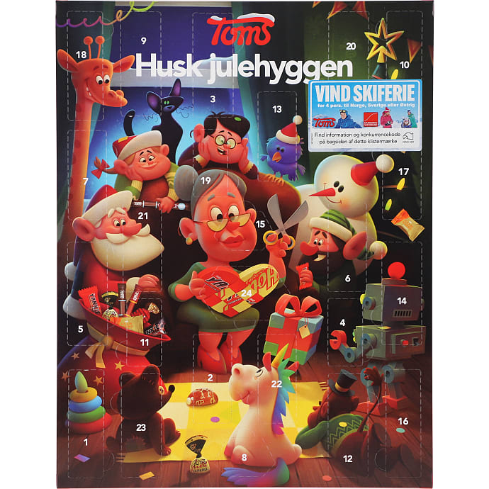 Julekalender m. slik og chokolade