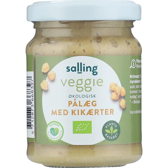 Smørepålæg m. kikærter vegansk øko
