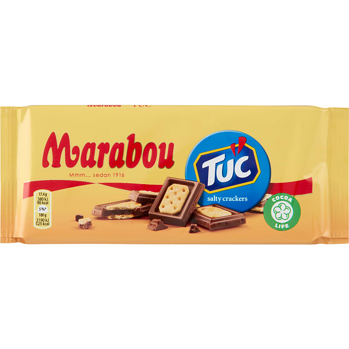 Mælkechokolade m. Tuc kiks