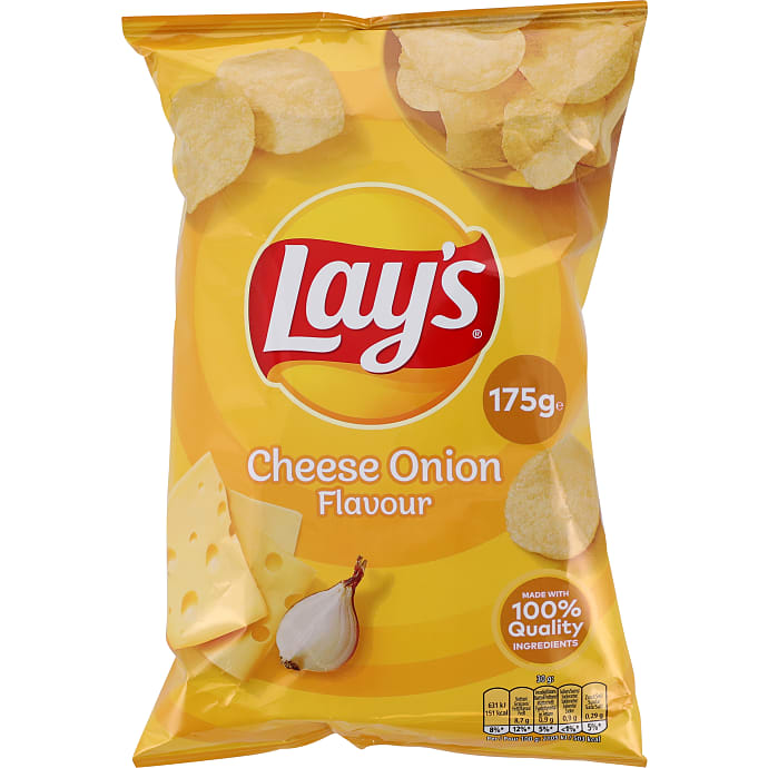 Chips m. ost og løg