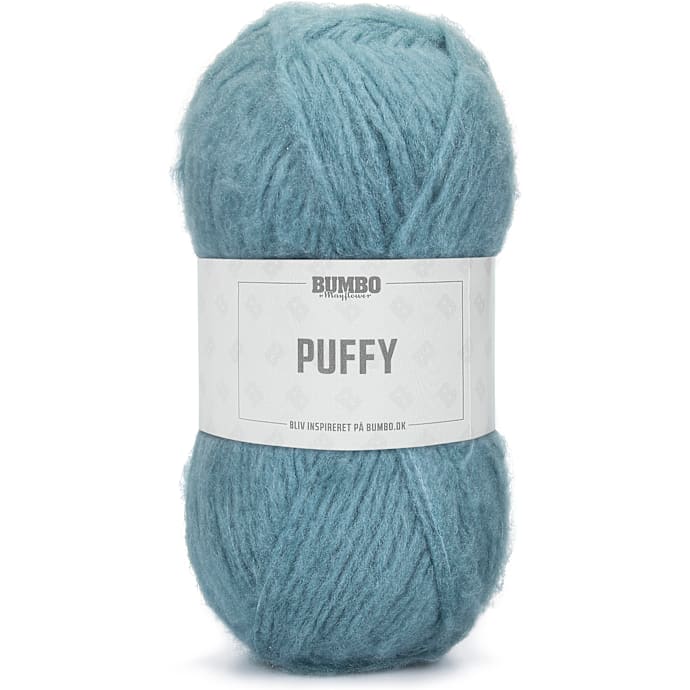 BUMBO Puffy Akrylblanding - Blågrå 005
