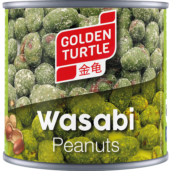 Golden Turtle Ristede Peanuts med Wasabi